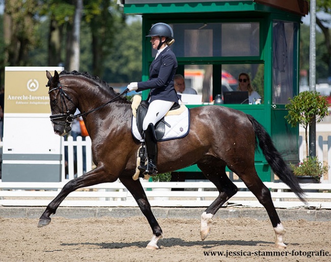 Melanie Klein and Floris Grey at the 2021 Bundeschampionate :: Photo © Jessica Stammer
