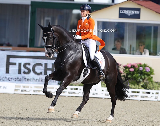 Marlies van Baalen and Go Legend at the 2021 European Championships in Hagen :: Photo © Astrid Appels