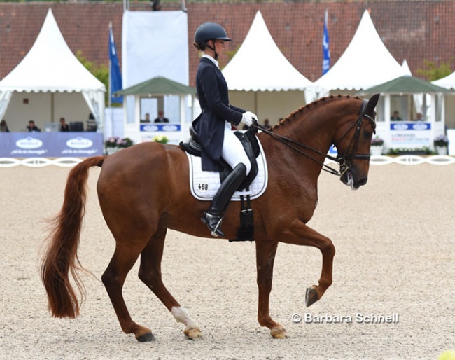 Fabienne Lutkemeier and Valencia As at the 2022 German Dressage Championships in Balve :: Photo © Barbara Schnell