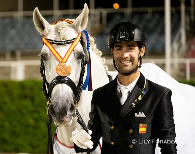 Alejandro Sánchez Del Barco and Quincallo De Indalo win bronze at the 2022 Spanish Championships :: Photo © Lily Forado