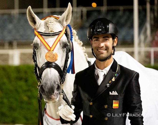 Alejandro Sánchez Del Barco and Quincallo De Indalo win bronze at the 2022 Spanish Championships :: Photo © Lily Forado