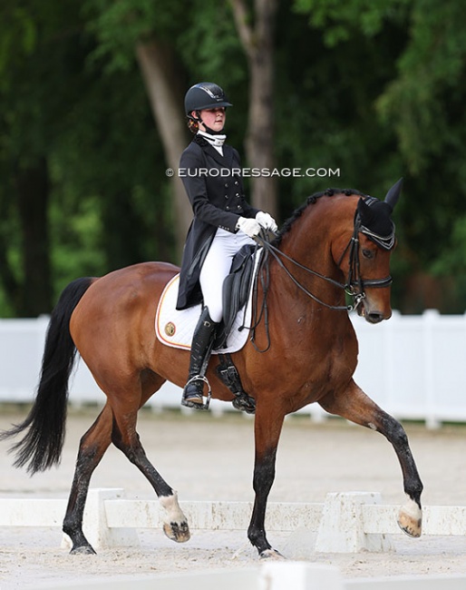 Ine Blommaert  on Joy Forever at the 2022 CDIO Compiegne :: Photo © Astrid Appels