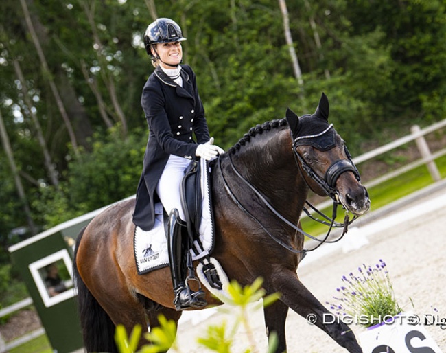 Dinja van Liere and Hermes win the big tour at the 2022 CDI Exloo :: Photo © Digishots