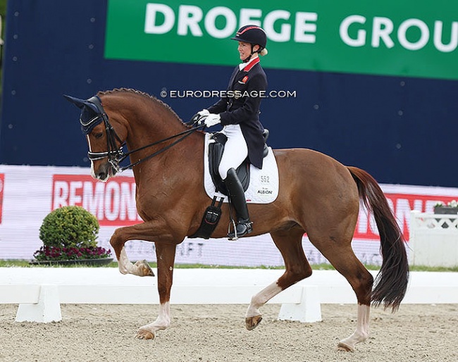 Will British 2010 WEG Silver medal winner and 2012 Olympic bronze medalist Laura Tomlinson return on the British team for the World Championships? :: Photo © Astrid Appels