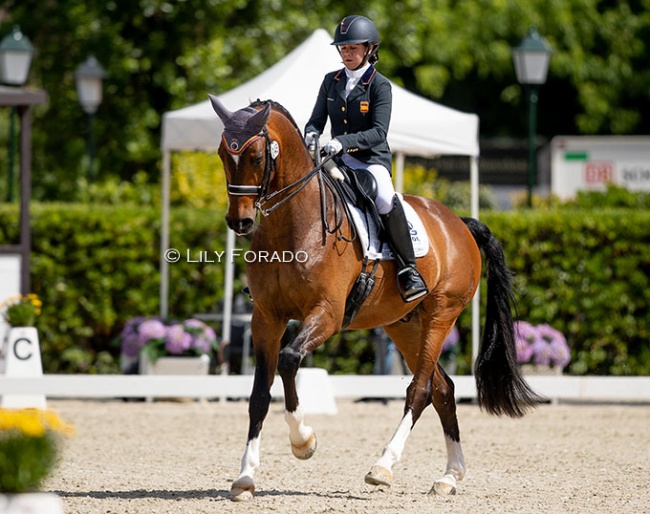 Spanish junior rider Ángela Herrera García on Rock Star :: Photo © Lily Forado