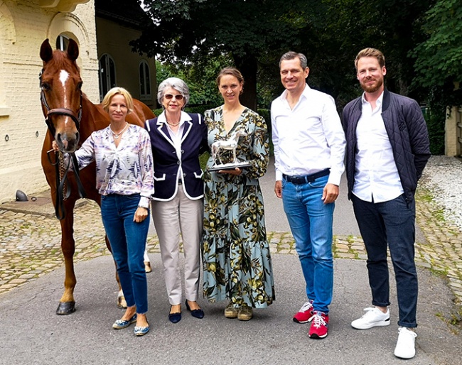 Nadine Capellmann, Ute Countess Rothkirch, Astrid Appels, Michael Mronz, and Tobias Königs at the 2022 Silver Horse Award deliberation in Aachen