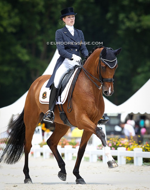 Alexa Fairchild and Timor at the 2013 European Young Riders Championships :: Photo © Astrid Appels