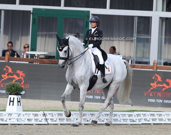 Aniko Losonczy and Dior S at the 2021 European Dressage Championships :: Photo © Astrid Appels