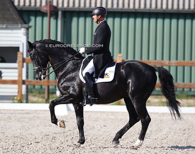 Patrick van der Meer and Chinook at the 2021 CDI Grote Brogel :: Photo © Astrid Appels