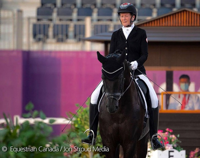 Winona Hartvikson and Onyx at the 2021 Paralympics in Tokyo :: Photo © Jon Stroud