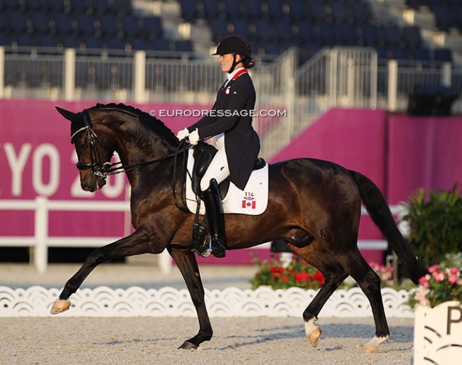 Lindsay Kellock and Sebastien at the 2021 Olympic Games in Tokyo :: Photo © Astrid Appels