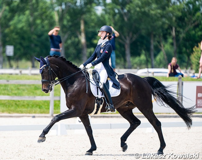 Tereza "Terka" Matouskova and Paolo il Bello at the 2021 CDI Samorin :: Photo © Lukasz Kowalski