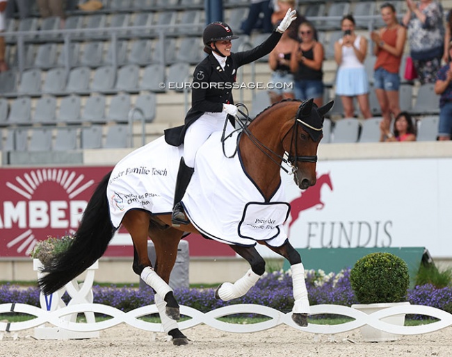 Cathrine Dufour and Vamos Amigos win the 5* Grand Prix at the 2022 CDIO Aachen :: Photo © Astrid Appels