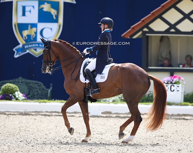 Stella Hagelstam on KOM Fairy Tale at the 2022 Aachen Dressage Days :: Photo © Astrid Appels