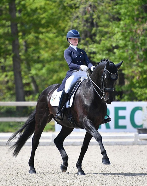 Martha Jobling Purser and Ivan Carlos at the 2022 CDI Le Mans :: Photo © Les Gareness