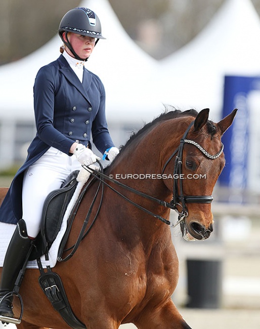 Brandy Bos and Florett W at the 2022 CDI Opglabbeek :: Photo © Astrid Appels