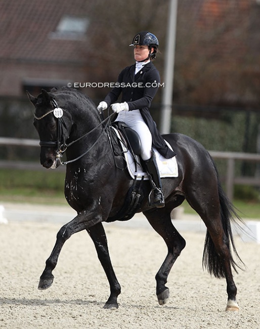 Lore Vandenborne and Ikke-Pia van de Bergerhoeve at the 2022 CDI Opglabbeek :: Photo © Astrid Appels