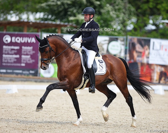 Nick van Laer and Jack Daniels N at the 2022 CDI Troisdorf :: Photo © Astrid Appels