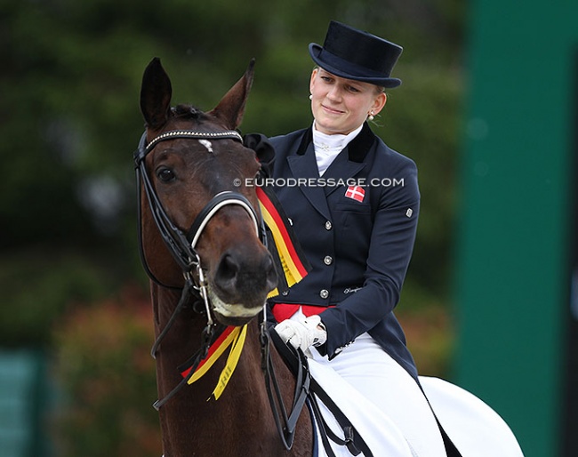 Nanna Skodborg Merrald and Millibar winning the Under 25 division at the 2013 CDIO Aachen :: Photo © Astrid Appels