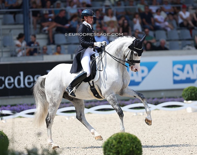 Lyndal Oatley and Eros at the 2022 CDIO Aachen :: Photo © Astrid Appels