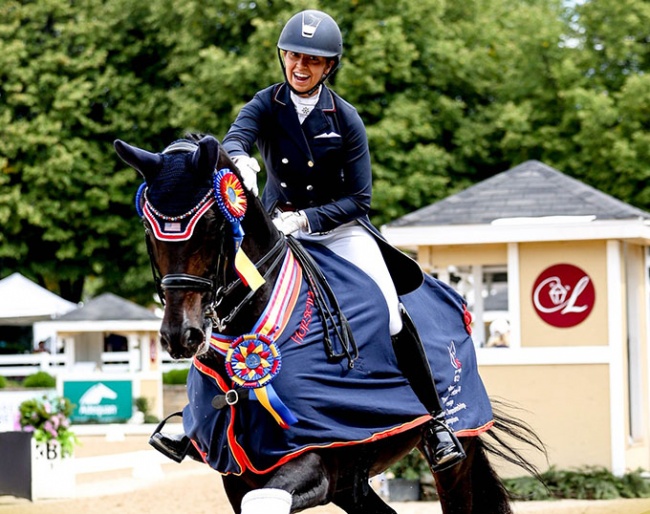 Quinn Iverson and Beckham win the U25 Championships at the 2022 Festival of Champions :: Photo © US Equestrian