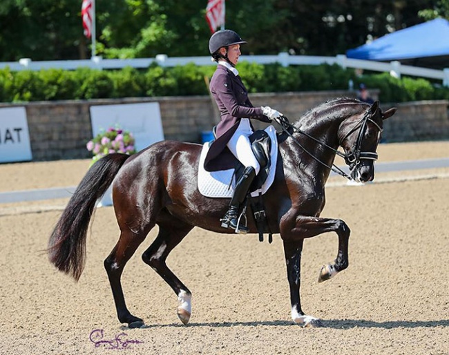 Alice Tarjan and Serenade MF at the 2022 U.S. Dressage Championships :: Photo © Sue Stickle