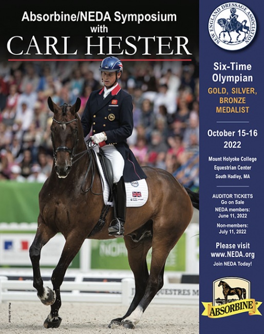 Carl Hester Symposium on 15 - 16 October 2022  at Mount Holyoke College in Massachusetts