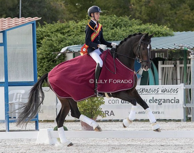 Hugo Melida and Goya A win the Children division at the 2022 Spanish Youth Riders Championships :: Photo © Lily Forado
