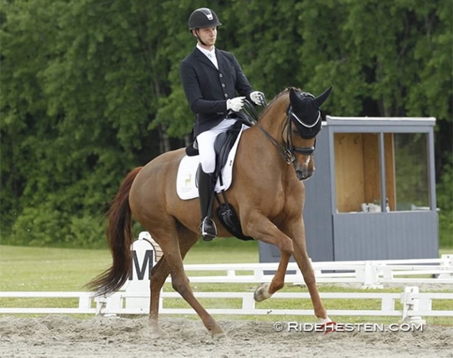 Soren Wind and Peggy Sue Nexen will not compete at the 2022 WCYH in Ermelo. The mare sold to France :: Photo © Ridehesten