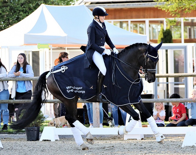 Petra Stroetmann on Dancing Dream L at the 2022 Holtkämper Dressurtage :: Photo © Holtkämper Dressurtage