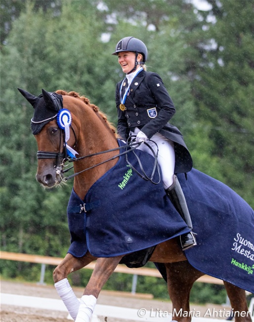 Stella Hagelstam and KOM Fairy Tale at the 2022 Finnish Dressage Championships :: Photos © Iita-Maria Ahtiainen