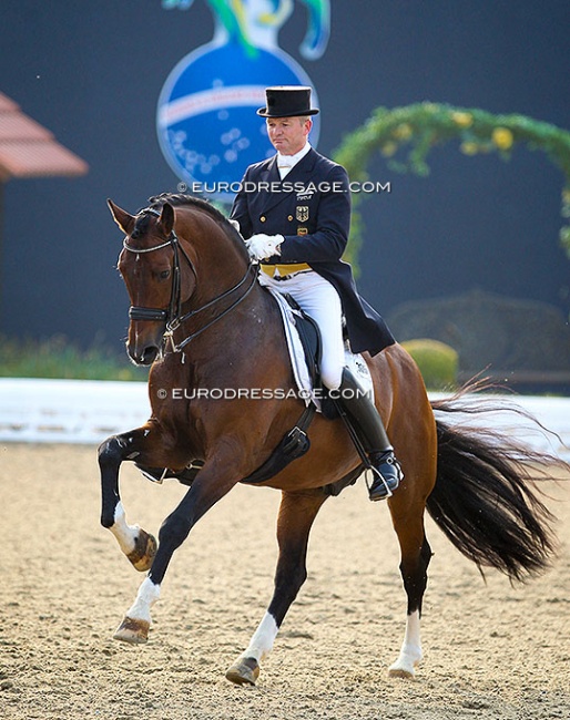 Hubertus Schmidt and Florenciano at the 2014 CDI Hagen :: Photo © Astrid Appels