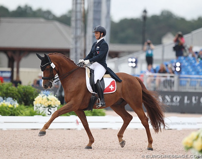 Antonella Jouannou and Dandy de la Roche at the 2018 World Equestrian Games :: Photo © Astrid Appels