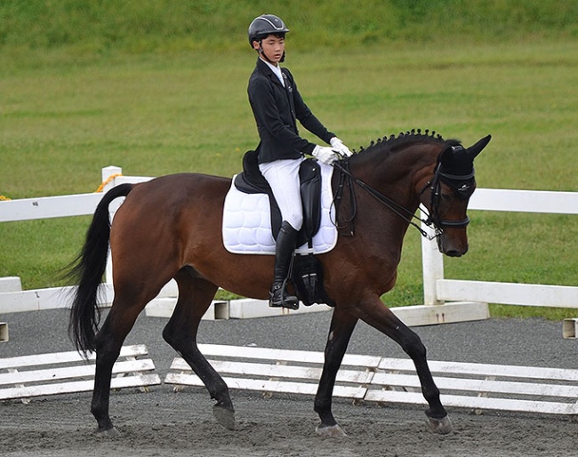 Kenshin Matsuoka and Gratia at the 2022 Japanese Youth Riders Championships :: Photos © Japan Equestrian Federation
