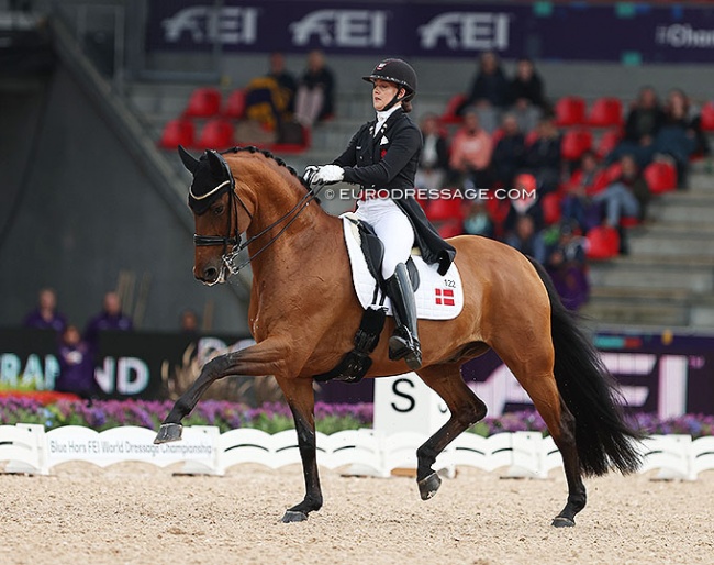Cathrine Dufour and Vamos Amigos at the 2022 World Championships in Herning :: Photo © Astrid Appels