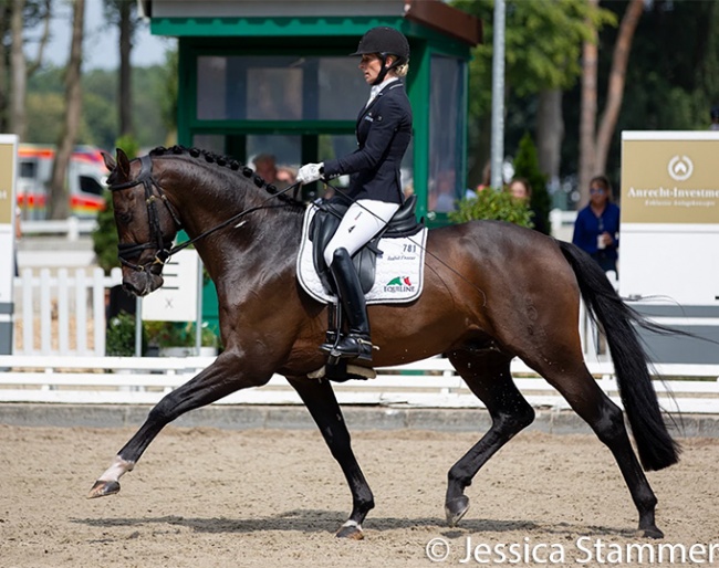 Isabel Freese and Vivaldon at the 2021 Bundeschampionate in Warendorf :: Photo © Jessica Stammer