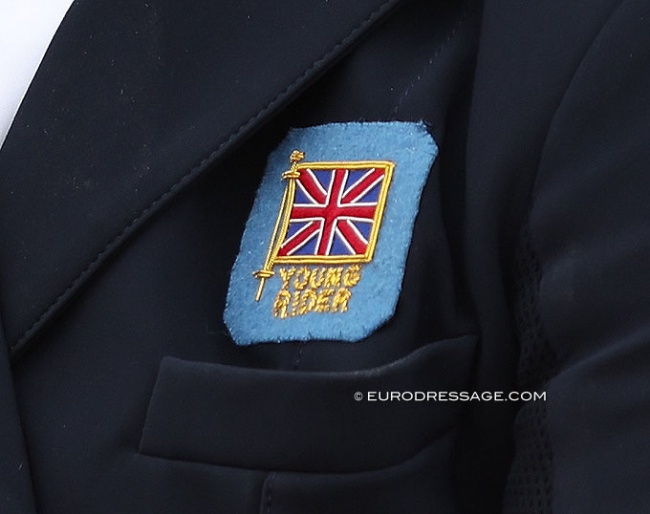 A patch British young riders' team members wear on their tailcoat :: Photo © Astrid Appels