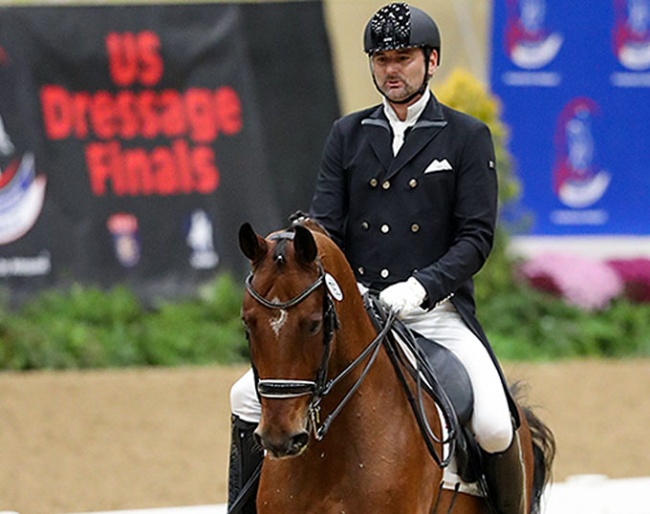 Anartz Chanca on Dazzle at the 2022 US Dressage Finals :: Photo © Sue Stickle