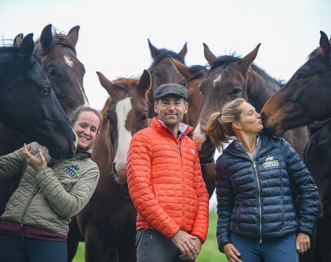 Elite Dressage's Anna Ross (right) has found new U.S. Partners in Jesse Collins and Benjamin Pfabe :: Photos © Tanja Davies
