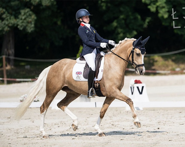 Ruby Hughes and Hilkens Showgirl at the 2021 European Pony Championships :: Photo © Lukasz Kowalski