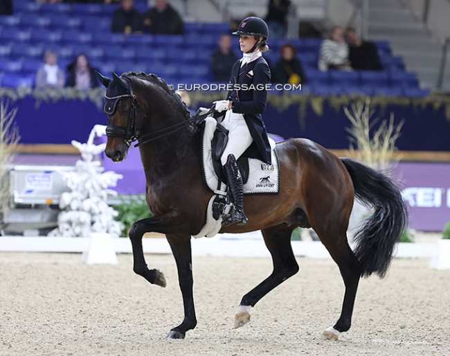 Dinja van Liere and Hermes at the 2022 CDI-W Mechelen :: Photo © Astrid Appels