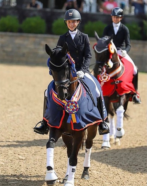 Autumn Vavrick on Dante, winners of the 2022 U.S. Children Championships :: Photo © US Equestrian