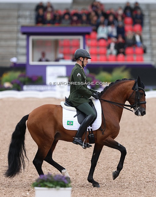 Joao Marcari Oliva and HorseCampline's Escorial at the 2022 World Championships:: Photo © Astrid Appels
