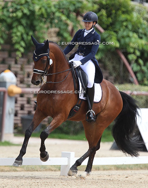 Kristina Leonova and Real Life at the 2019 European Junior Riders Championships :: Photo © Astrid Appels