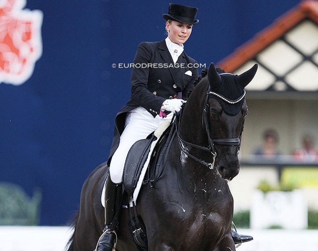 Jessica von Bredow-Wernd on Sir Max at the 2019 CDN Hagen :: Photo © Astrid Appels