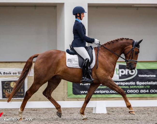 Penny Pearce-Castle on Just a Spark at the 2020 New Zealand Dressage Championships :: Photo © Libby Law
