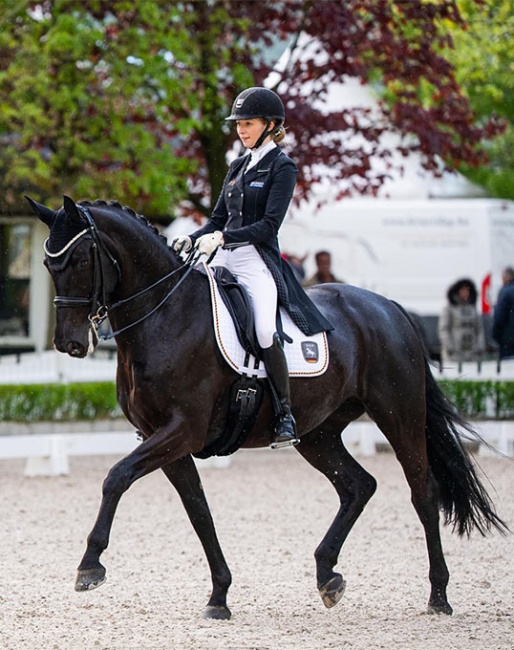 Julia Rohmann on Genuine at the 2021 CDI Mariakalnok :: Photo © Lukasz Kowalski