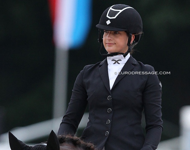 Stefanie Wolf at the 2021 World Young Horse Championships :: Photo © Astrid Appels