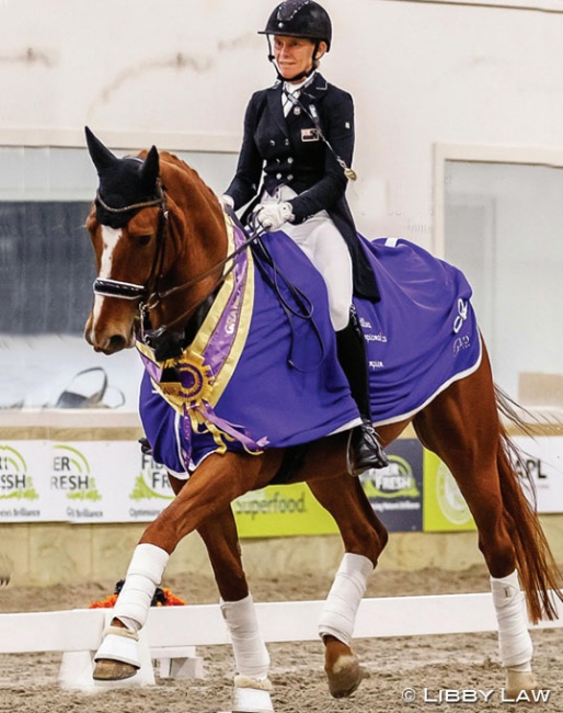 Wendi Williamson on Don Vito MH at the 2022 New Zealand Dressage Championships :: Photo © Libby Law