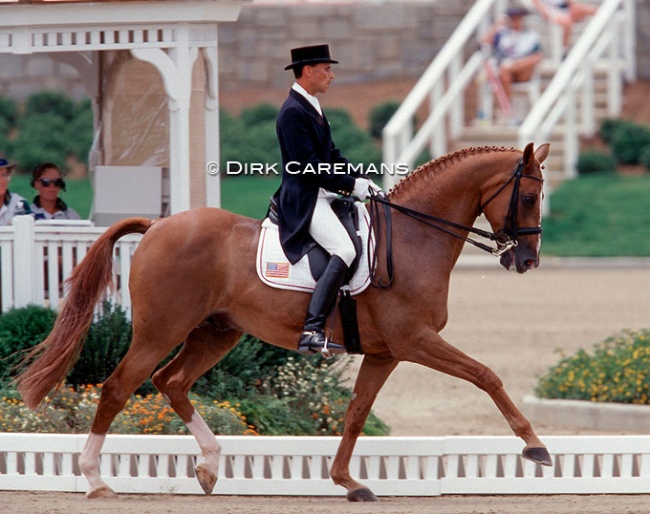 American Steffen Peters competing Udon at the 1996 Olympic Games in Atlanta :: Photo © Dirk Caremans